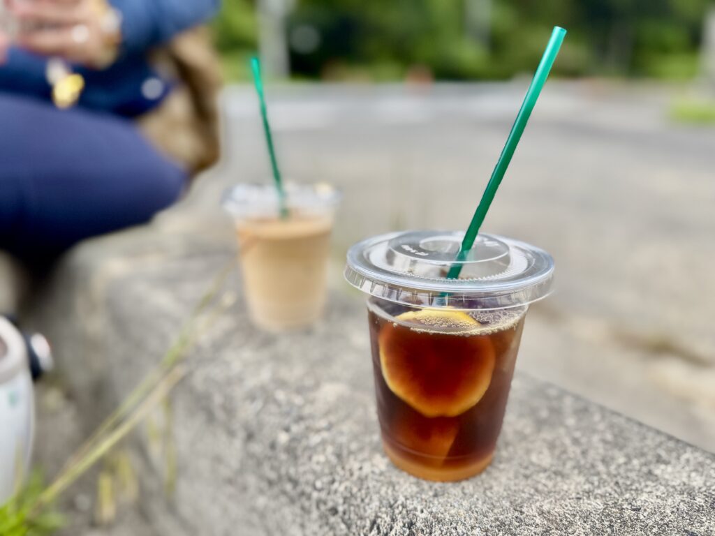 レモンコーヒーとカフェラテ