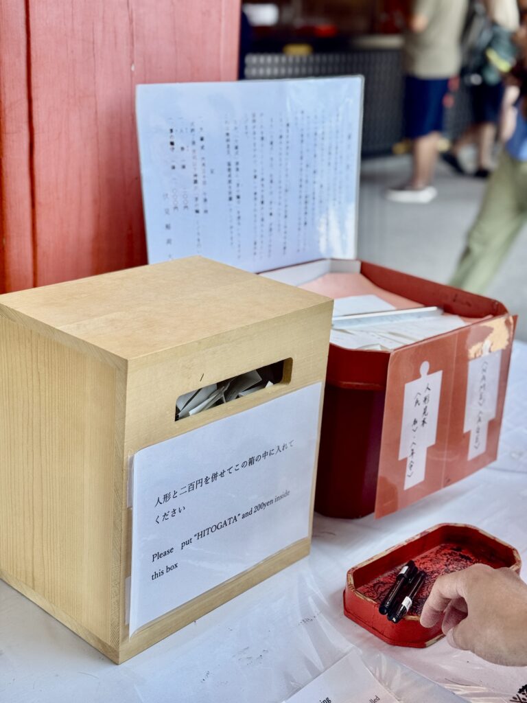 人形を入れます
