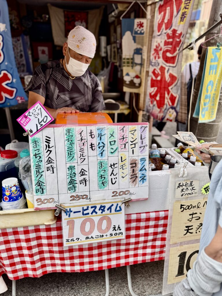参道のかき氷