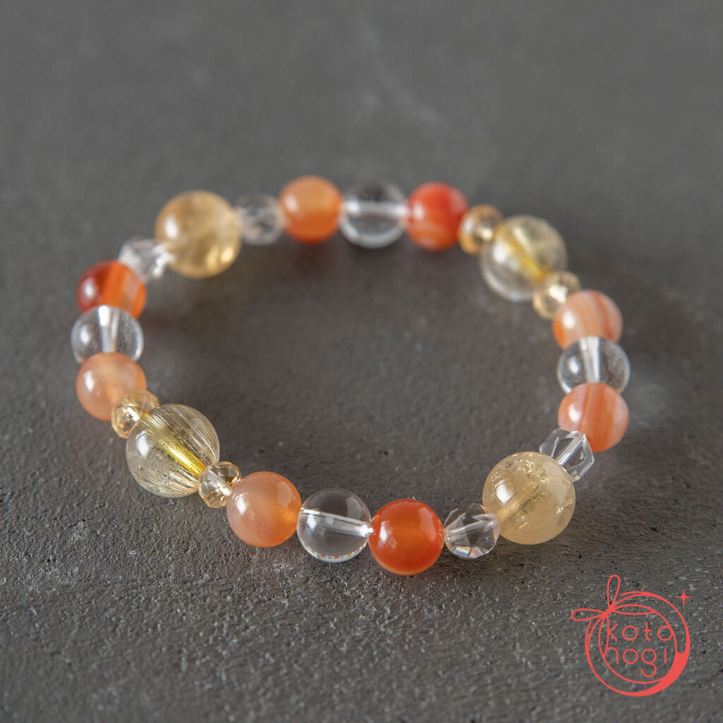 金運、仕事運、商売繁盛のパワーストーンお守りブレスレット